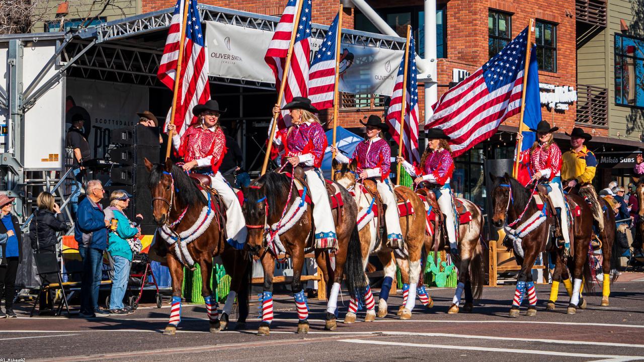 Riders on horseback at an equestrian event